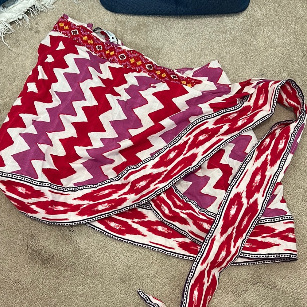 COPY - NWT Zara print mini wrap skirt